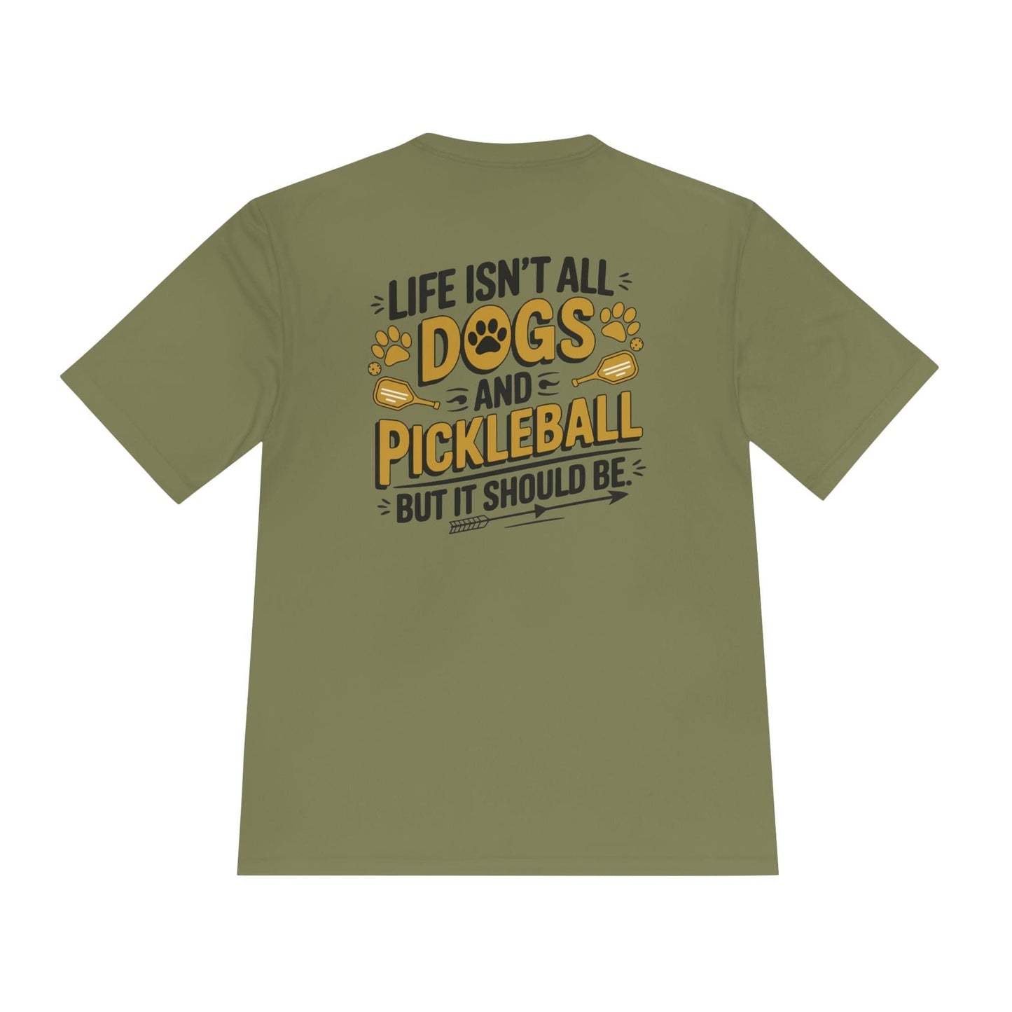 Dogs And Pickleball Moisture Wicking Tee