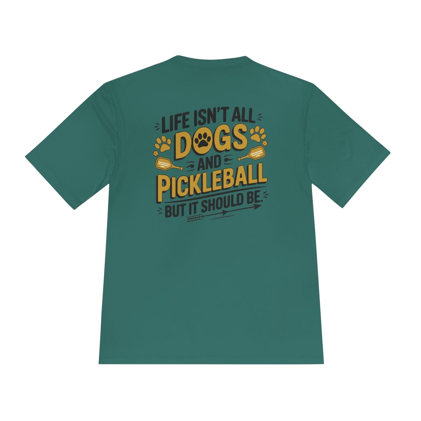 Dogs And Pickleball Moisture Wicking Tee
