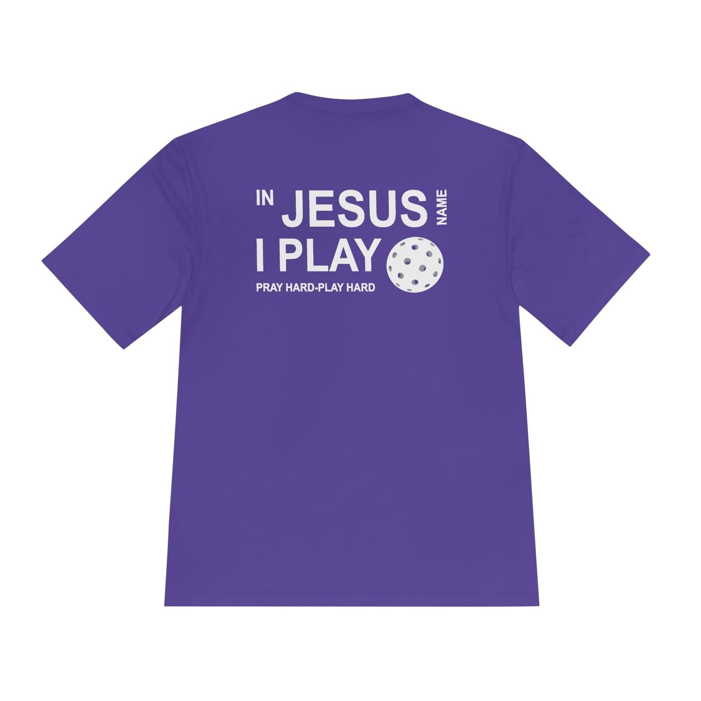 Jesus Name I Play Pickleball Moisture Wicking Tee
