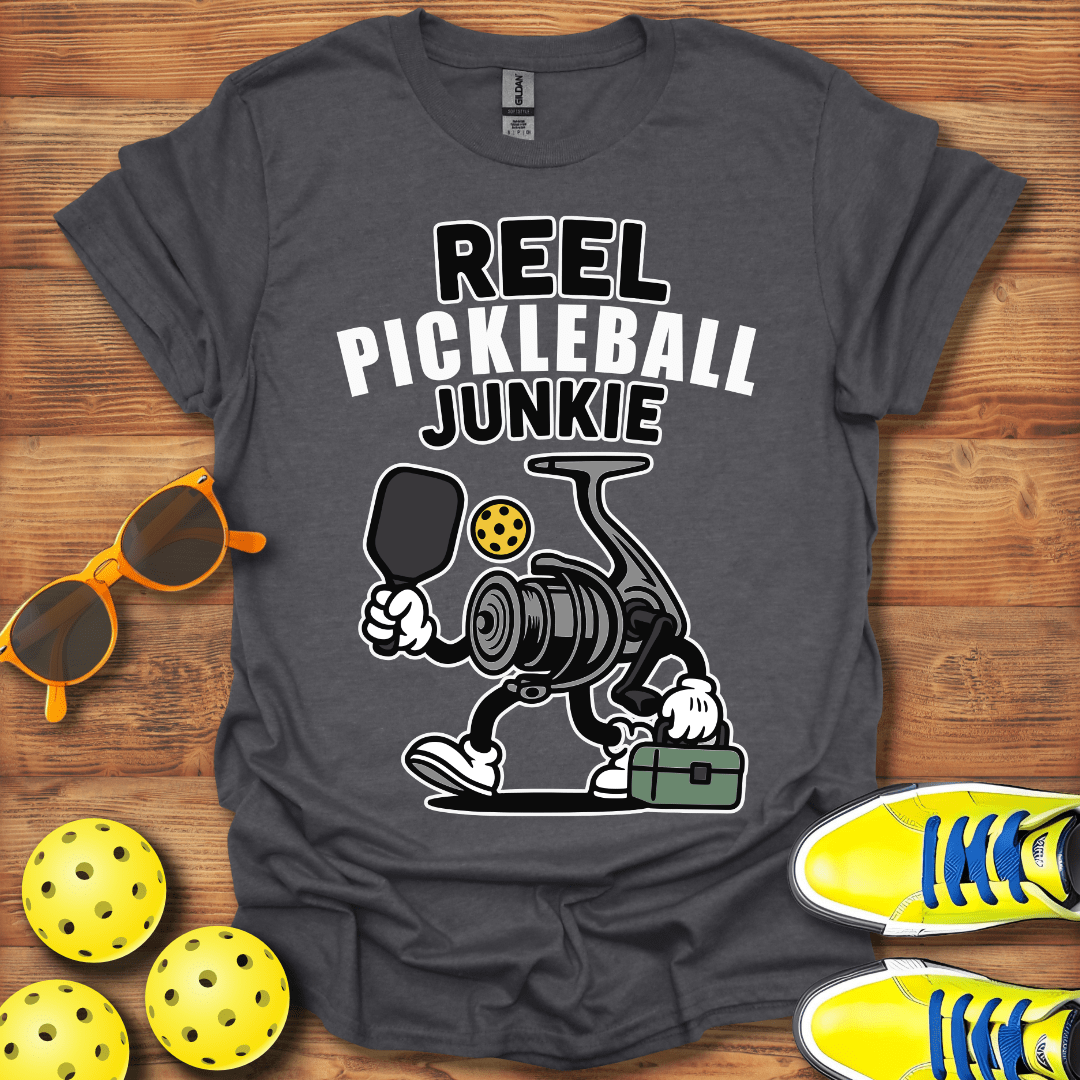 Fishing Reel Pickleball T-Shirt