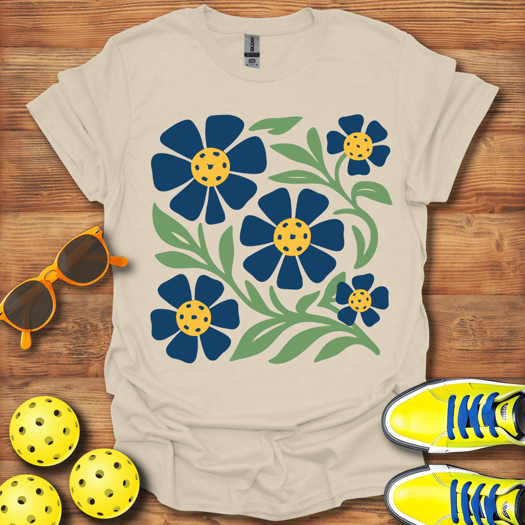 A Floral Pickleball Unisex T-Shirt