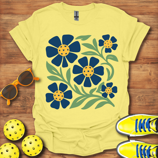 A Floral Pickleball Unisex T-Shirt