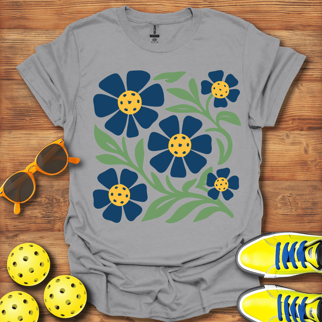 A Floral Pickleball Unisex T-Shirt