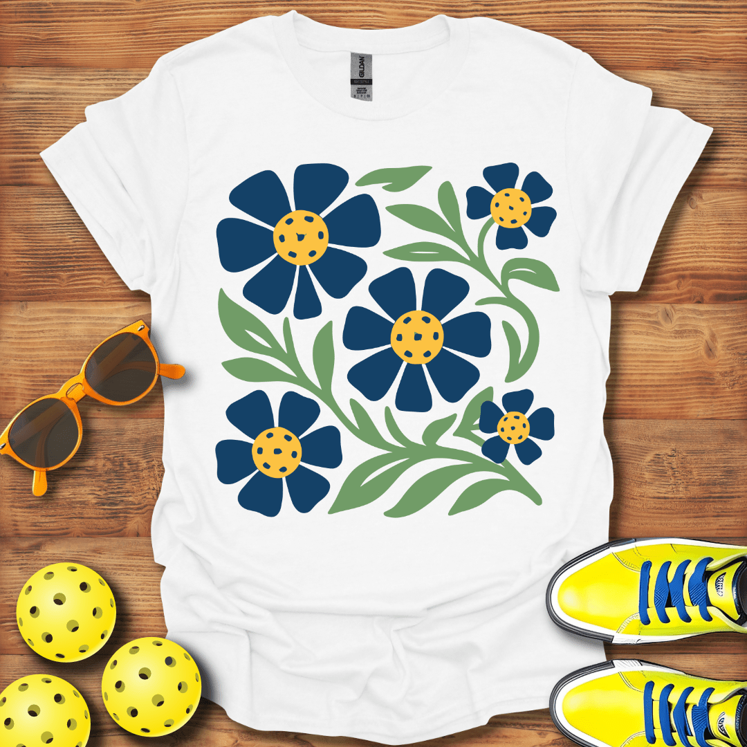 A Floral Pickleball Unisex T-Shirt
