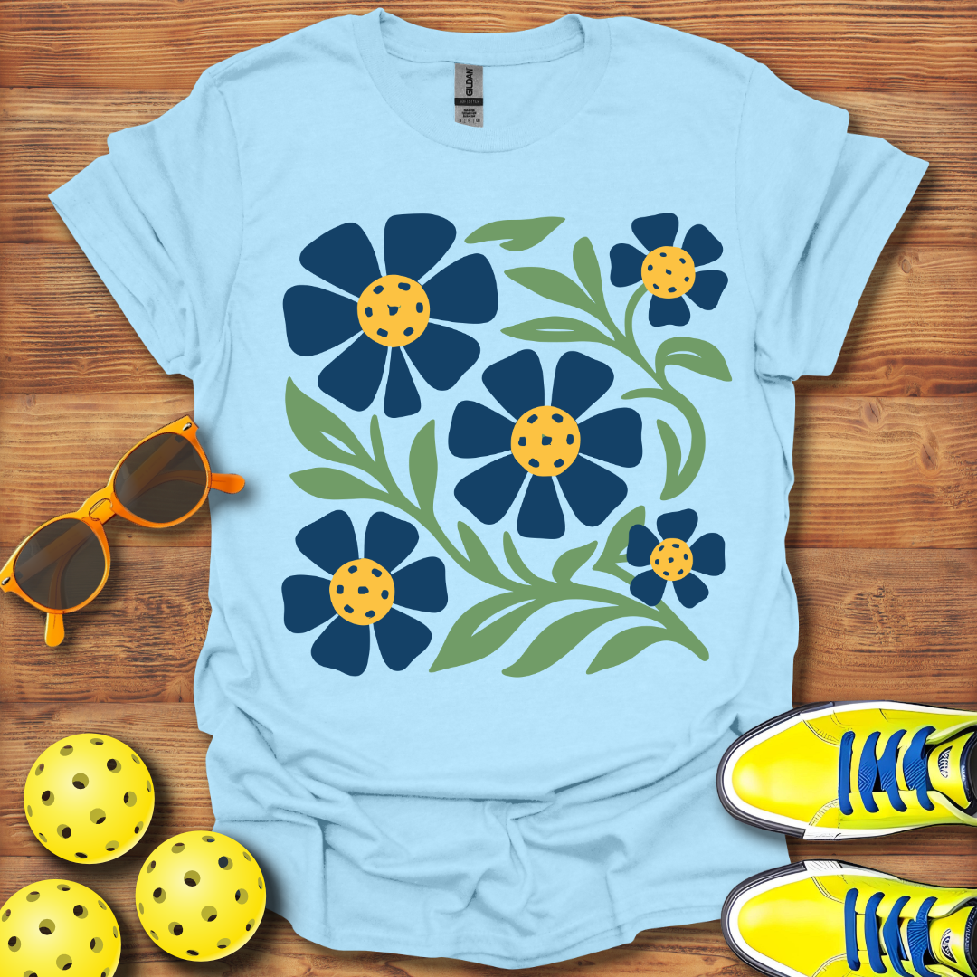 A Floral Pickleball Unisex T-Shirt
