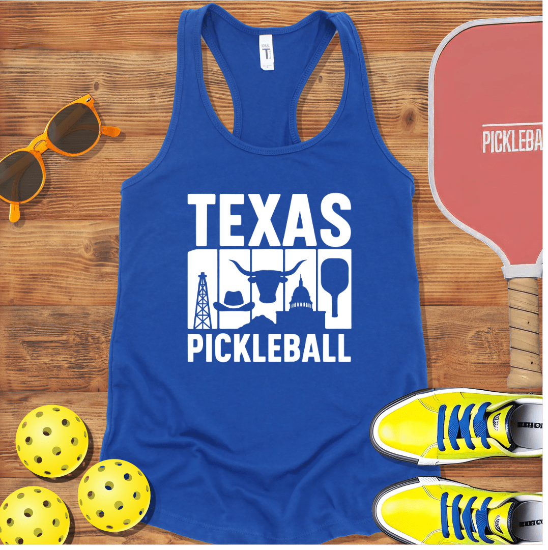 Texas Pickleball Racerback Tank Top