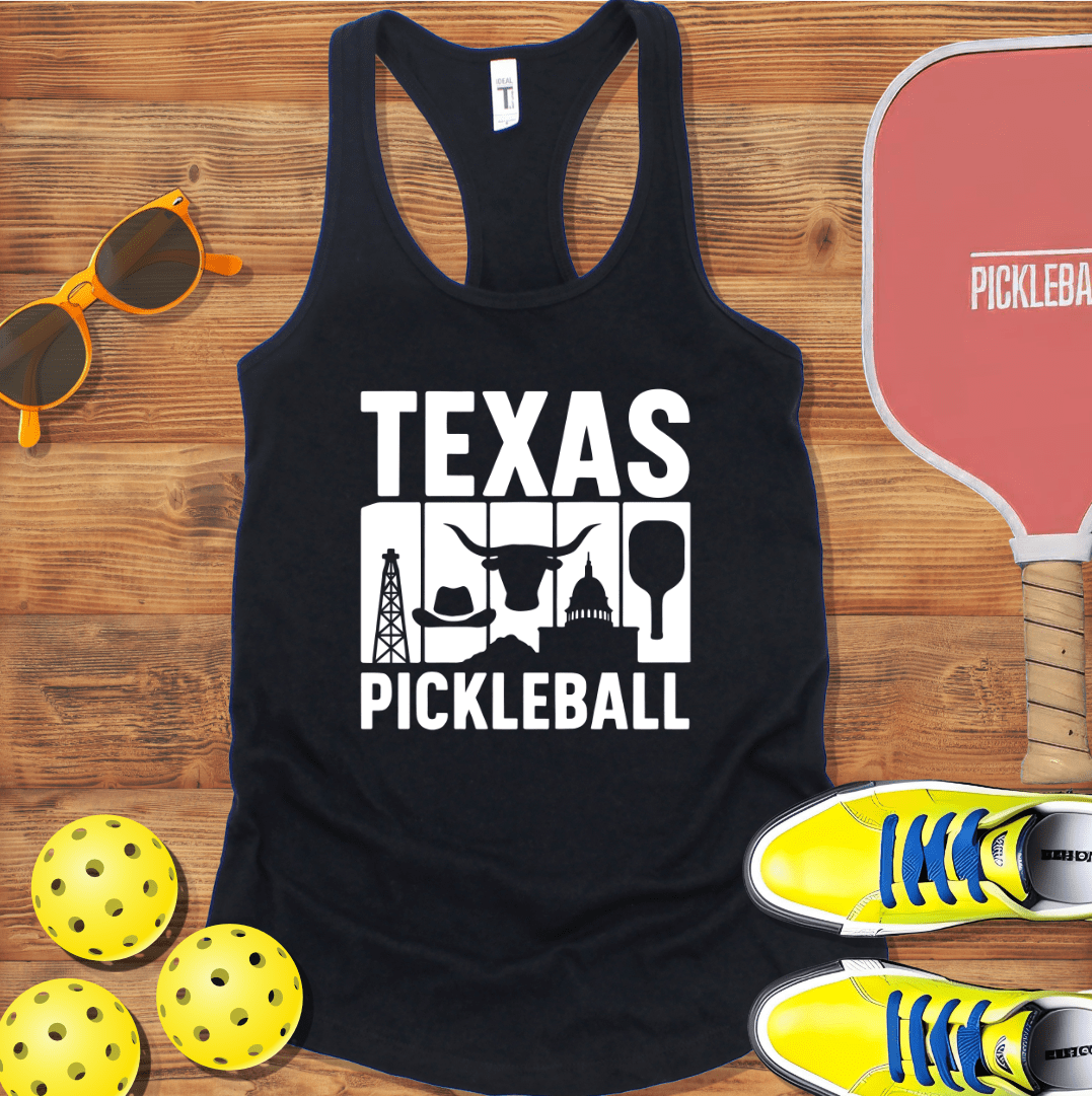 Texas Pickleball Racerback Tank Top