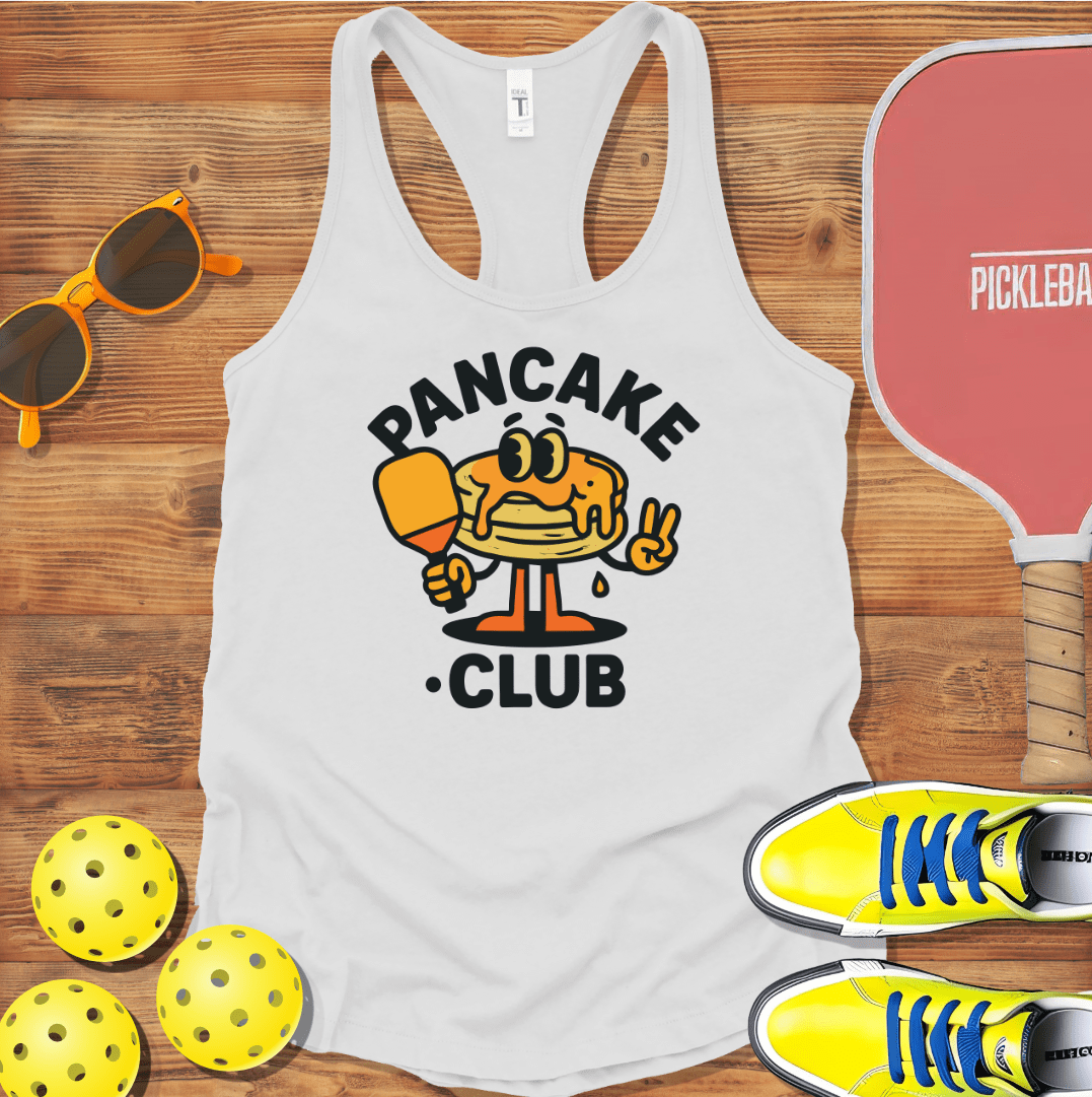 Pancake Club Pickleball Racerback Tank Top