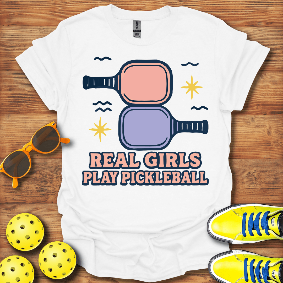 Real Girls Play Pickleball Unisex T-Shirt