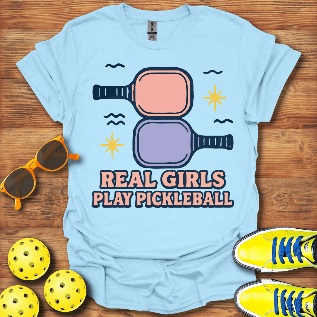 Real Girls Play Pickleball Unisex T-Shirt