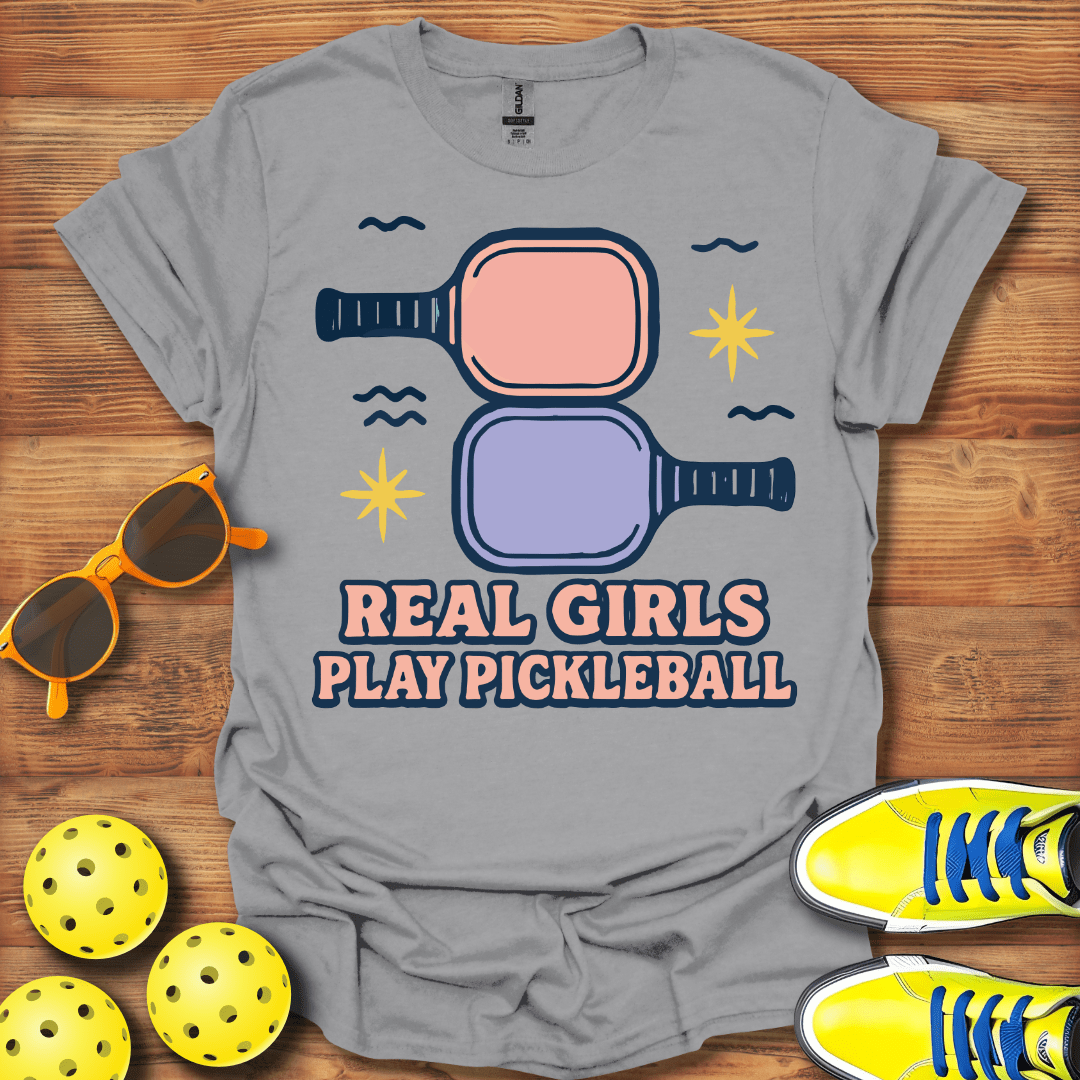 Real Girls Play Pickleball Unisex T-Shirt