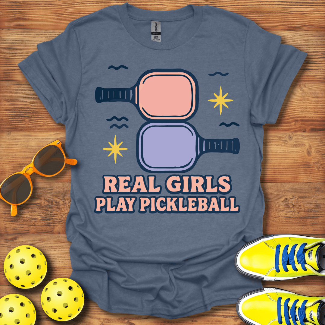 Real Girls Play Pickleball Unisex T-Shirt