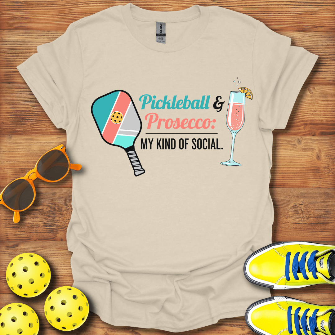 Prosecco and Pickleball T-Shirt