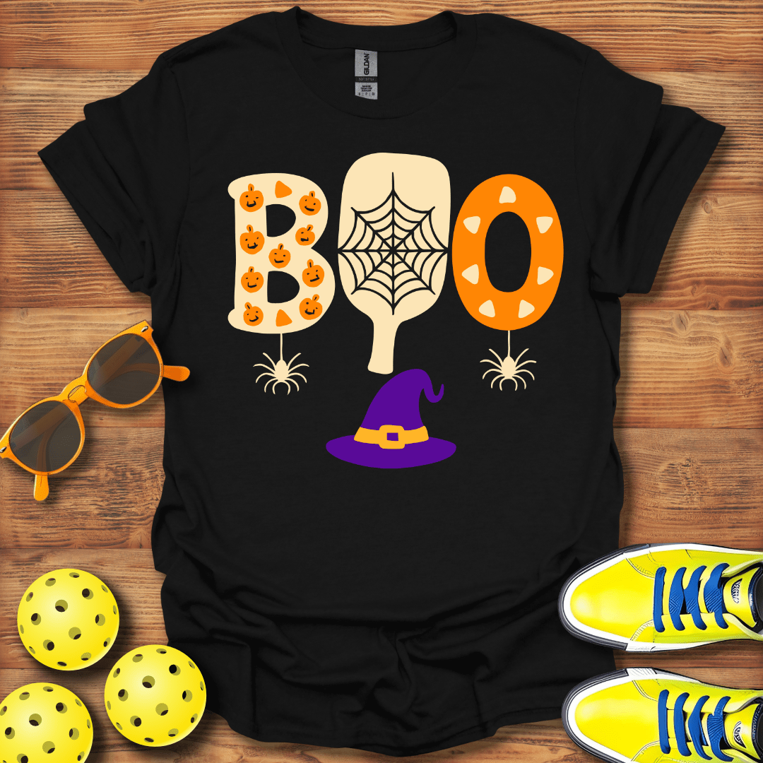 Boo Halloween Pickleball T-Shirt
