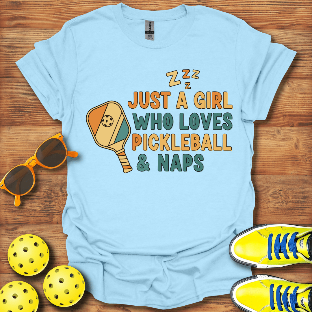 Girls Pickleball and Naps T-Shirt