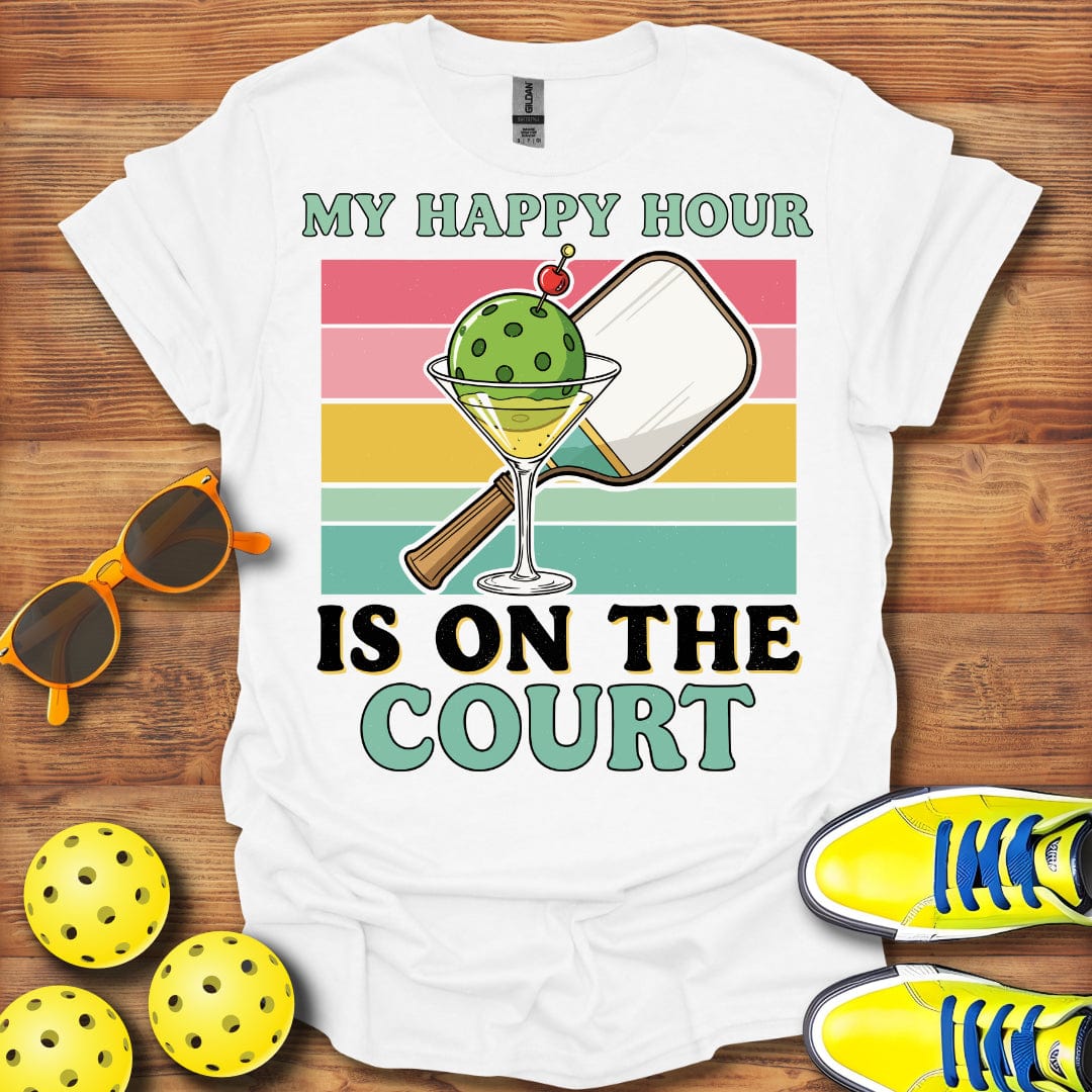 My Happy Hour Pickleball Time T-Shirt