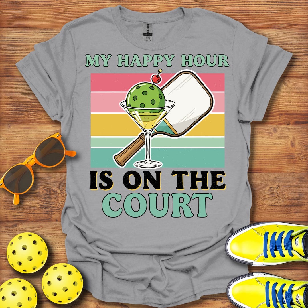 My Happy Hour Pickleball Time T-Shirt