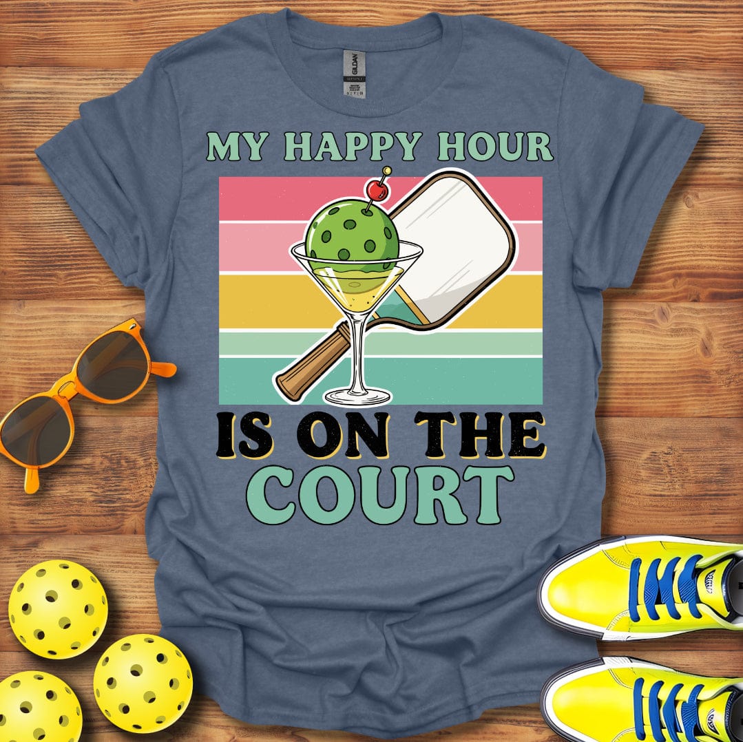 My Happy Hour Pickleball Time T-Shirt