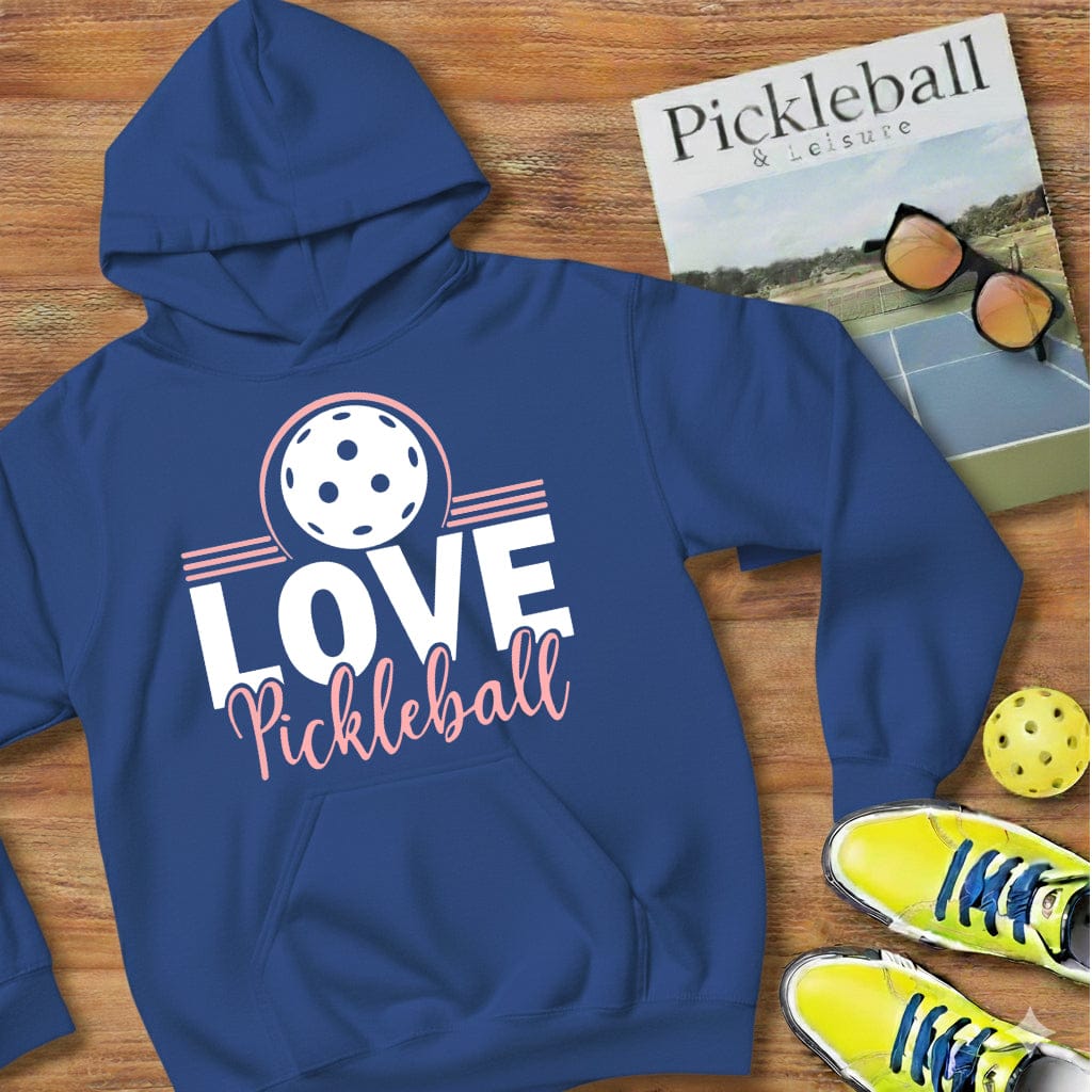 I Love Pickleball Hooded Sweatshirt