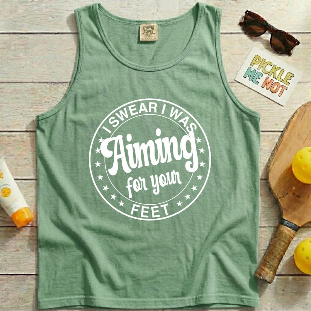 Aiming For Feet Pickleball Garment-Dyed Tank Top