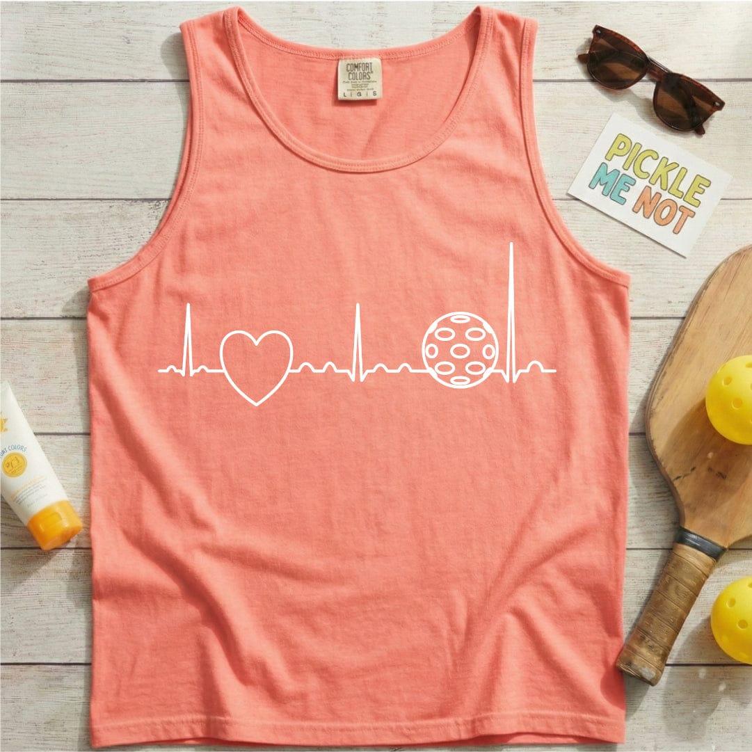Heartbeat Pickleball Garment-Dyed Tank Top