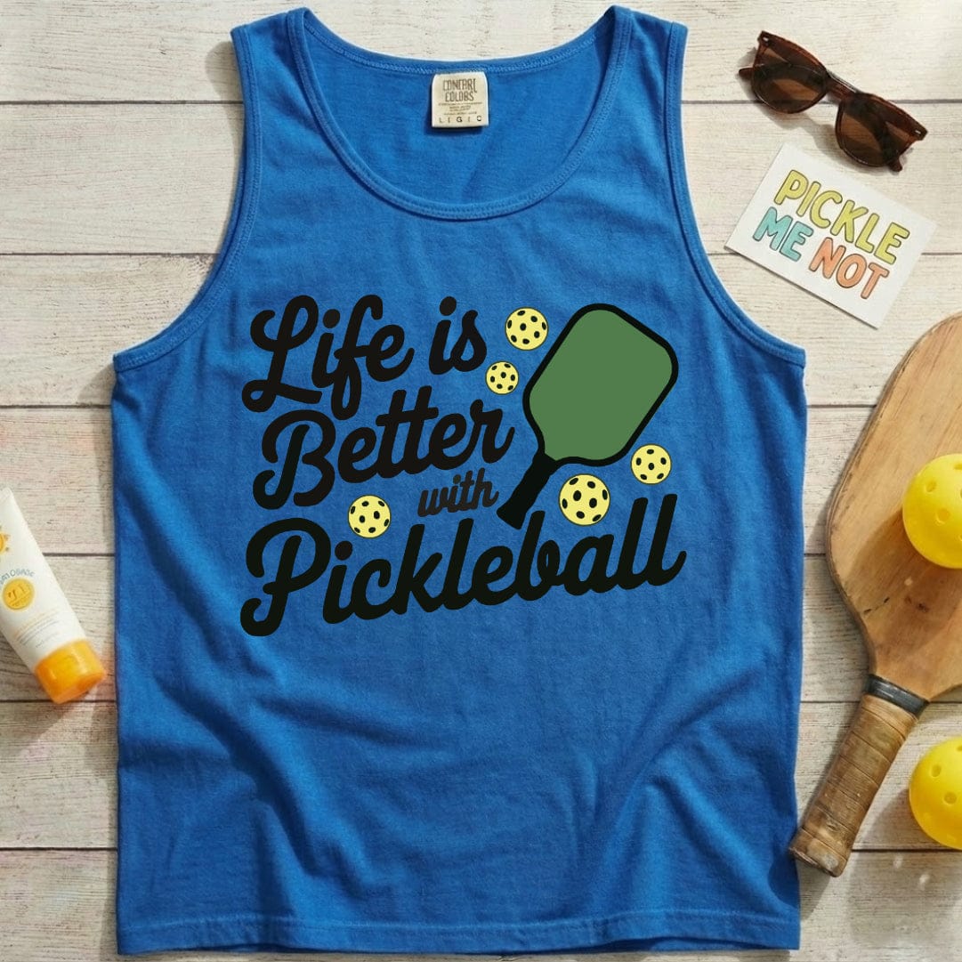 Life Is Better With Pickleball Garment-Dyed Tank Top