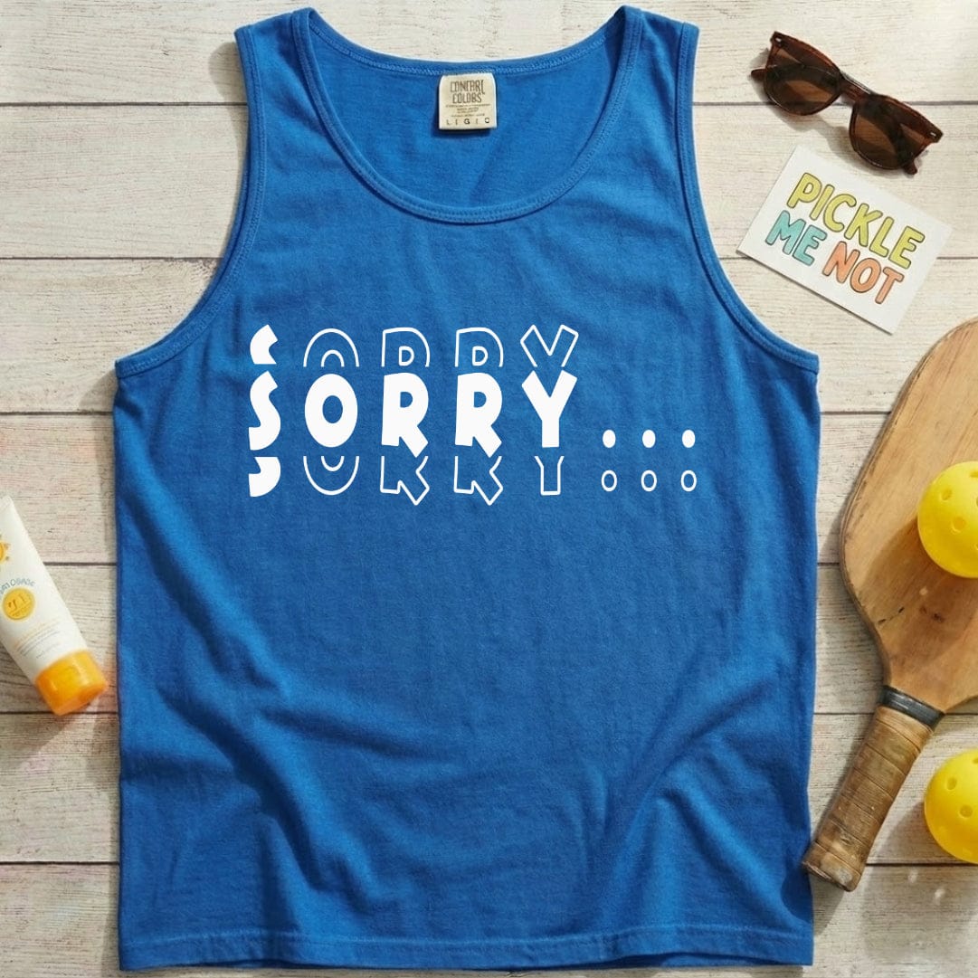 Sorry Sorry Pickleball Garment-Dyed Tank Top