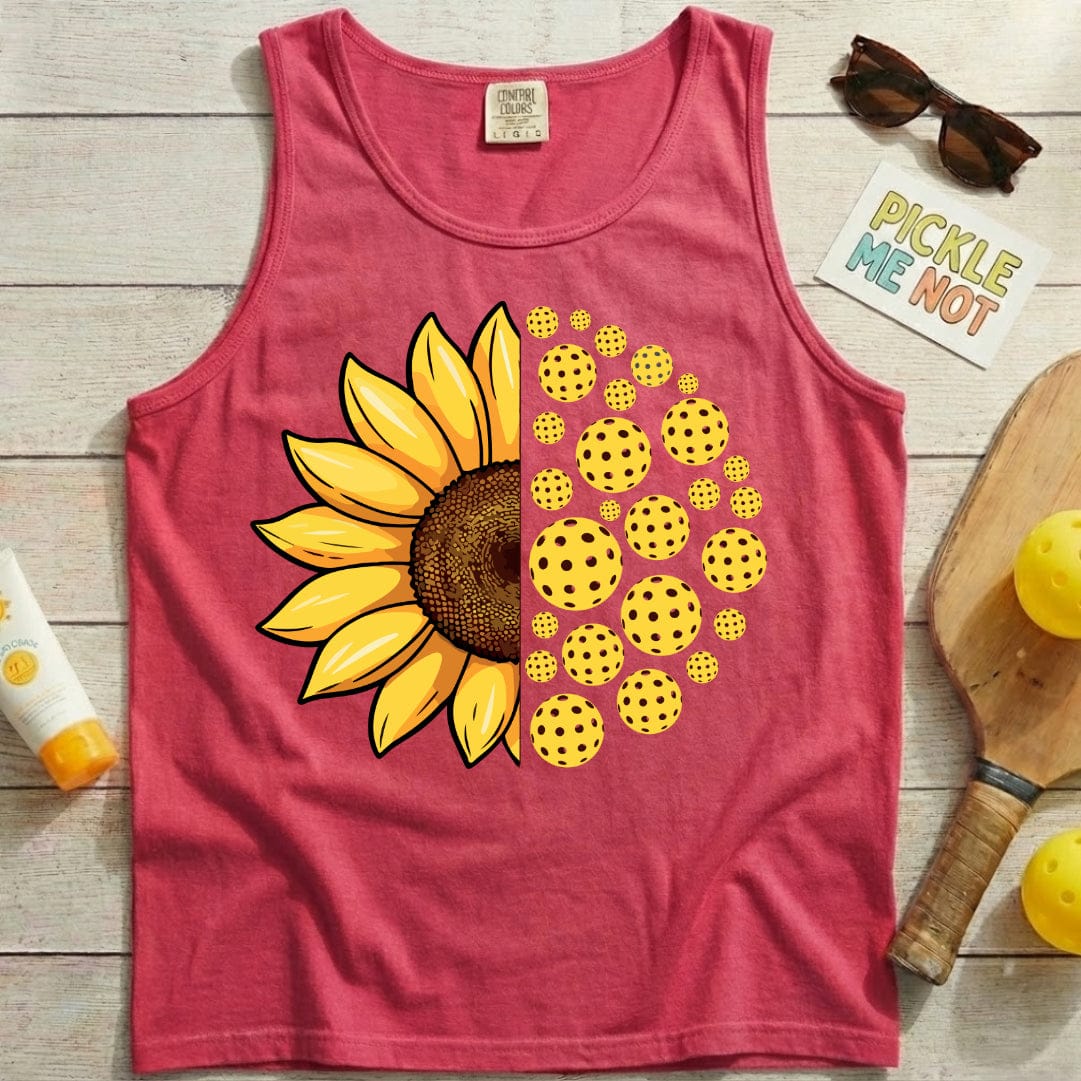 Sunflower Pickleball Garment-Dyed Tank Top
