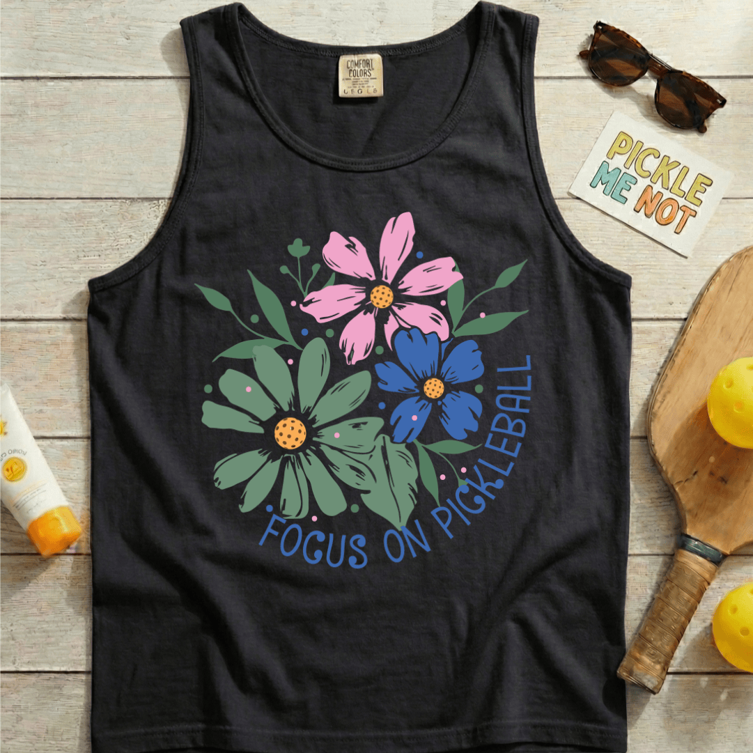 Focus On Pickleball Garment-Dyed Tank Top