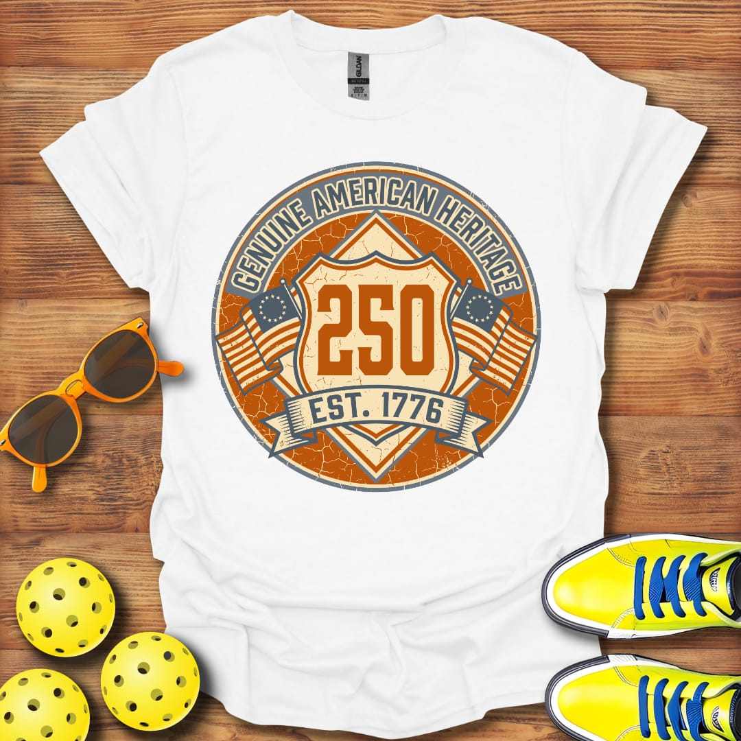Genuine American Heritage Pickleball T-Shirt Unisex Cotton