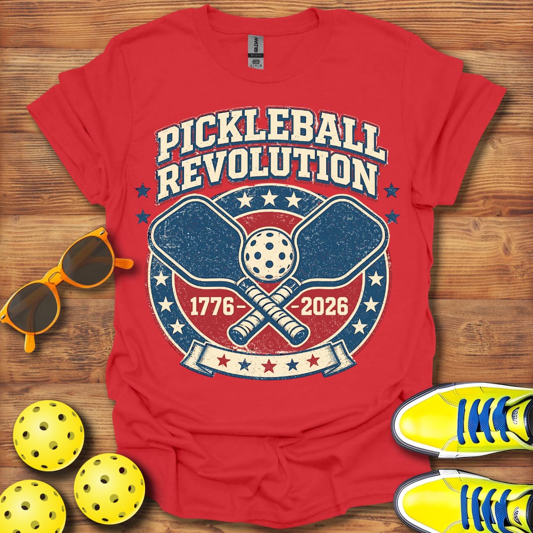 Distressed Pickleball Revolution Unisex Cotton T-Shirt