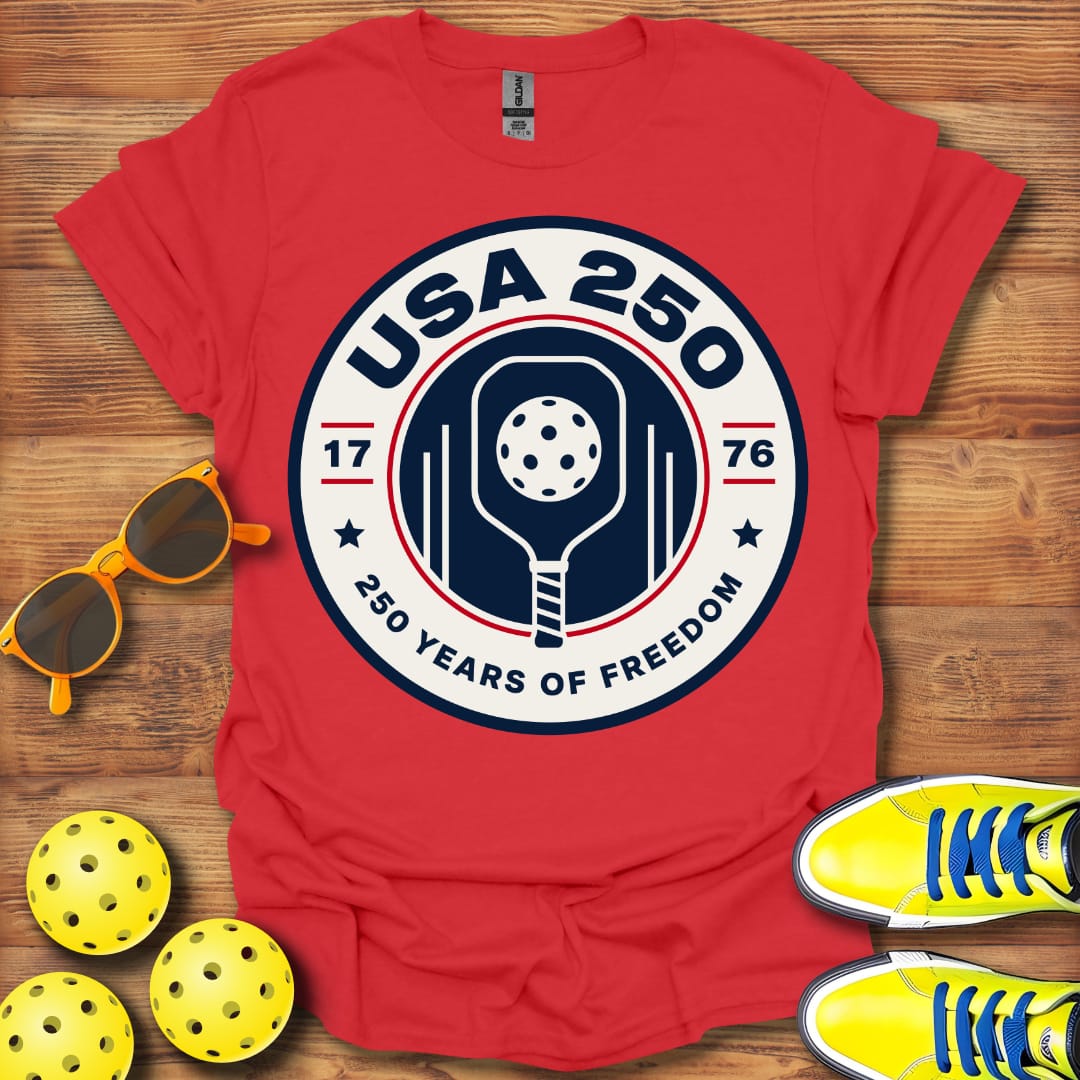 USA 250 Pickleball T-Shirt Unisex Cotton