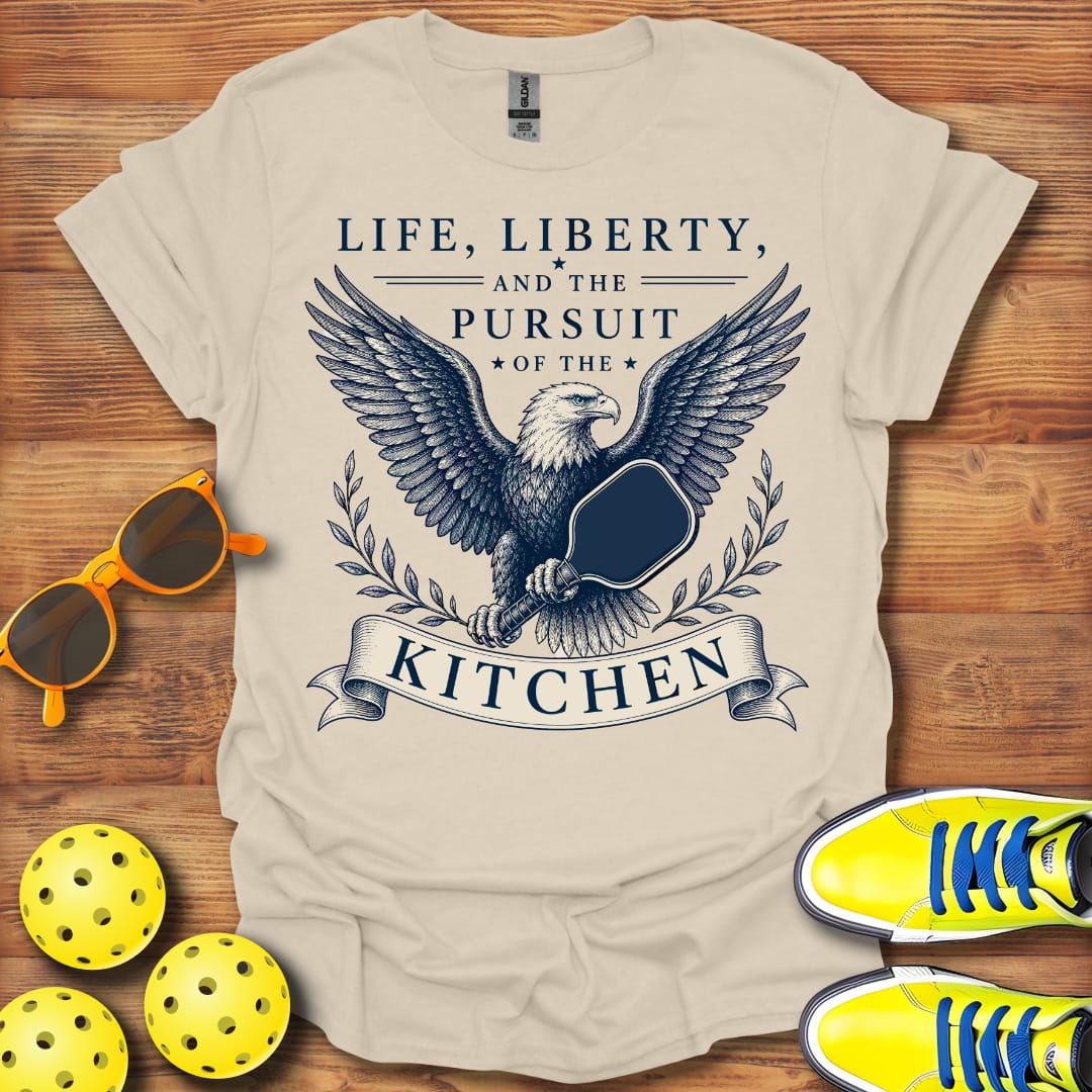 Life Liberty And The Kitchen Pickleball T-Shirt Unisex and Cotton