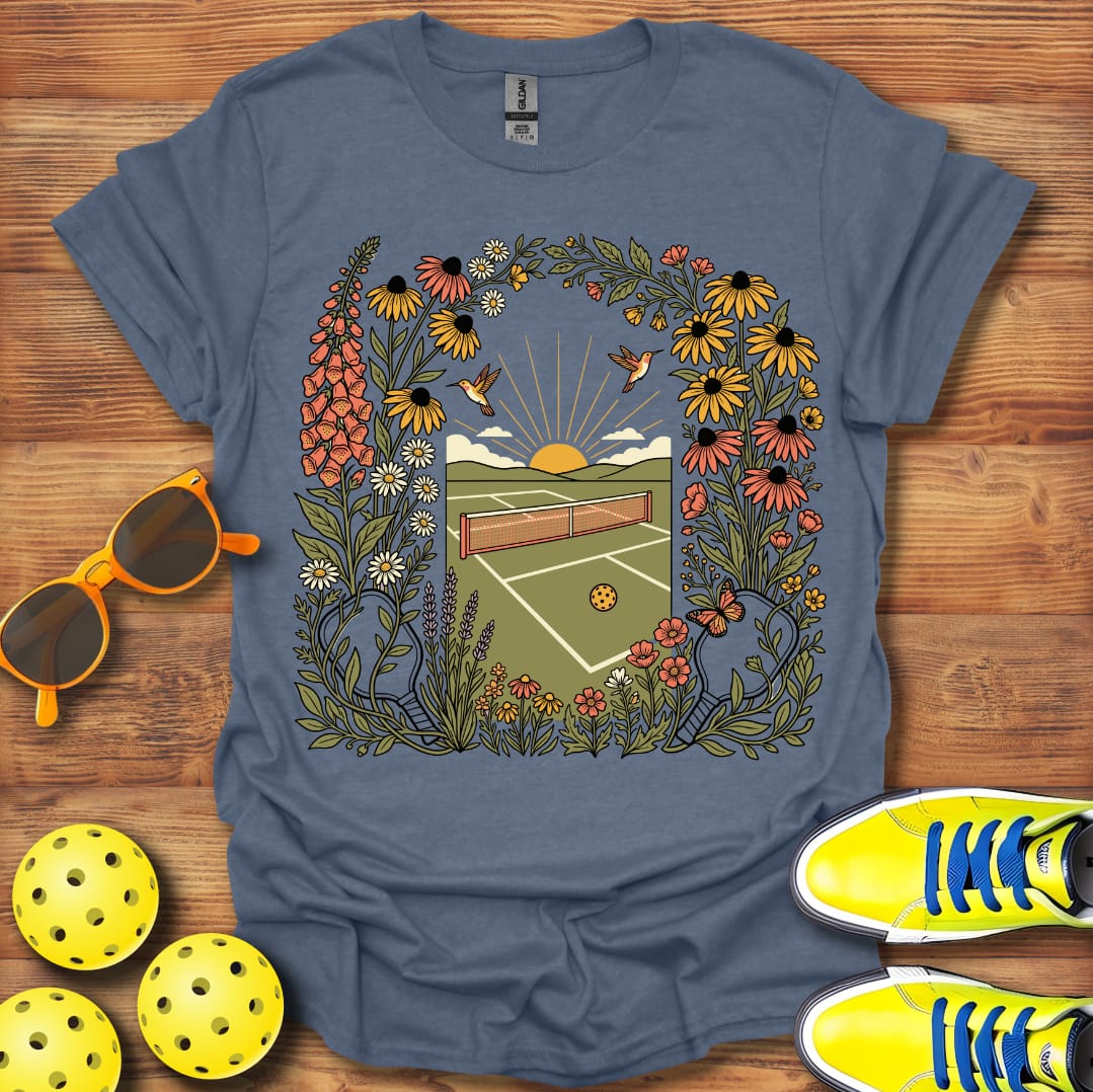 Hummingbird Pickleball Garden Unisex T-Shirt