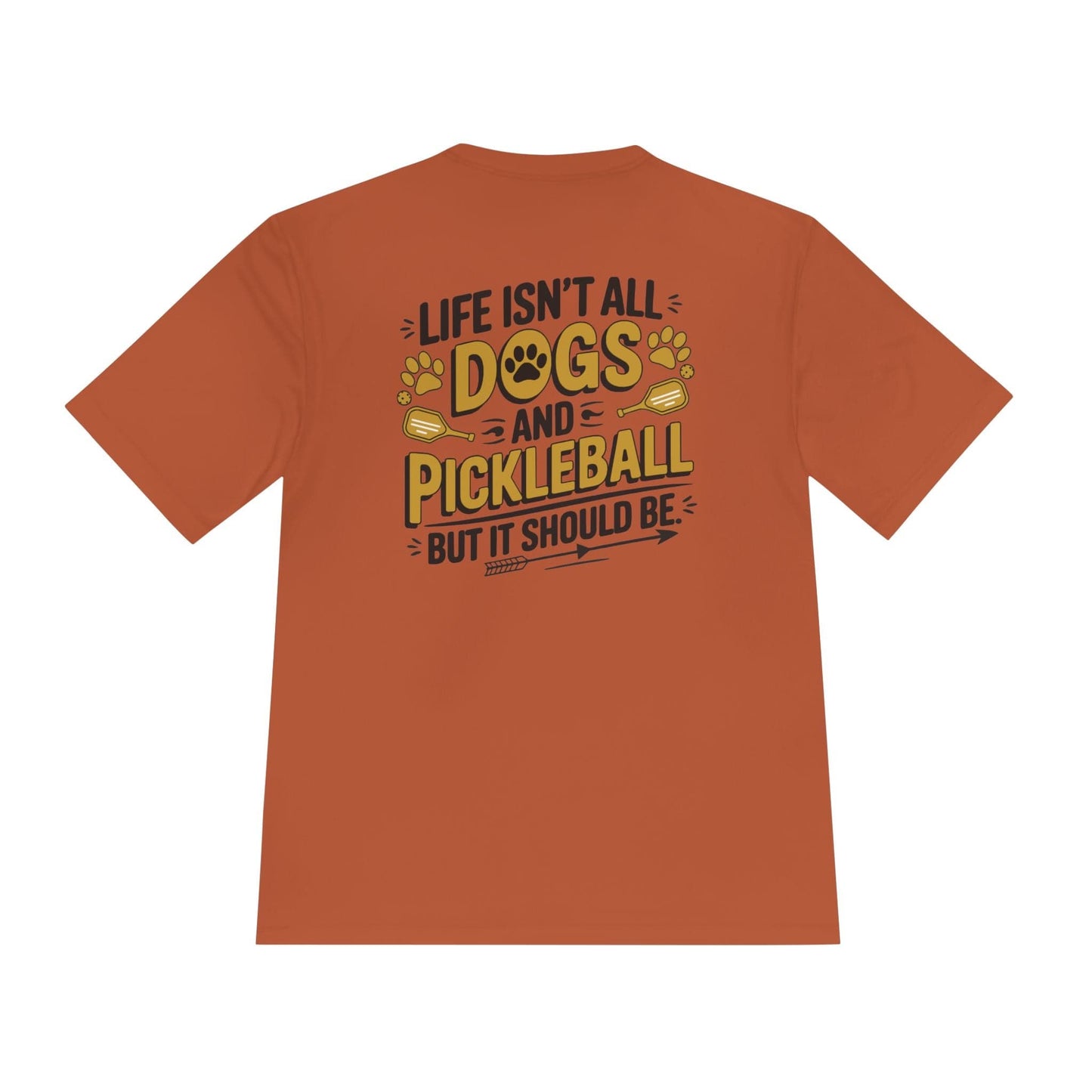 Dogs And Pickleball Moisture Wicking Tee