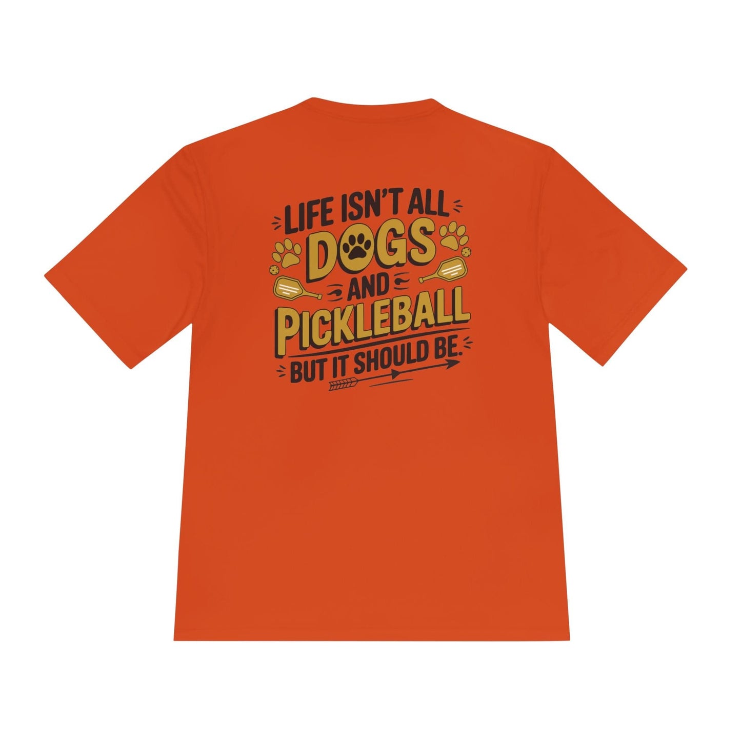 Dogs And Pickleball Moisture Wicking Tee