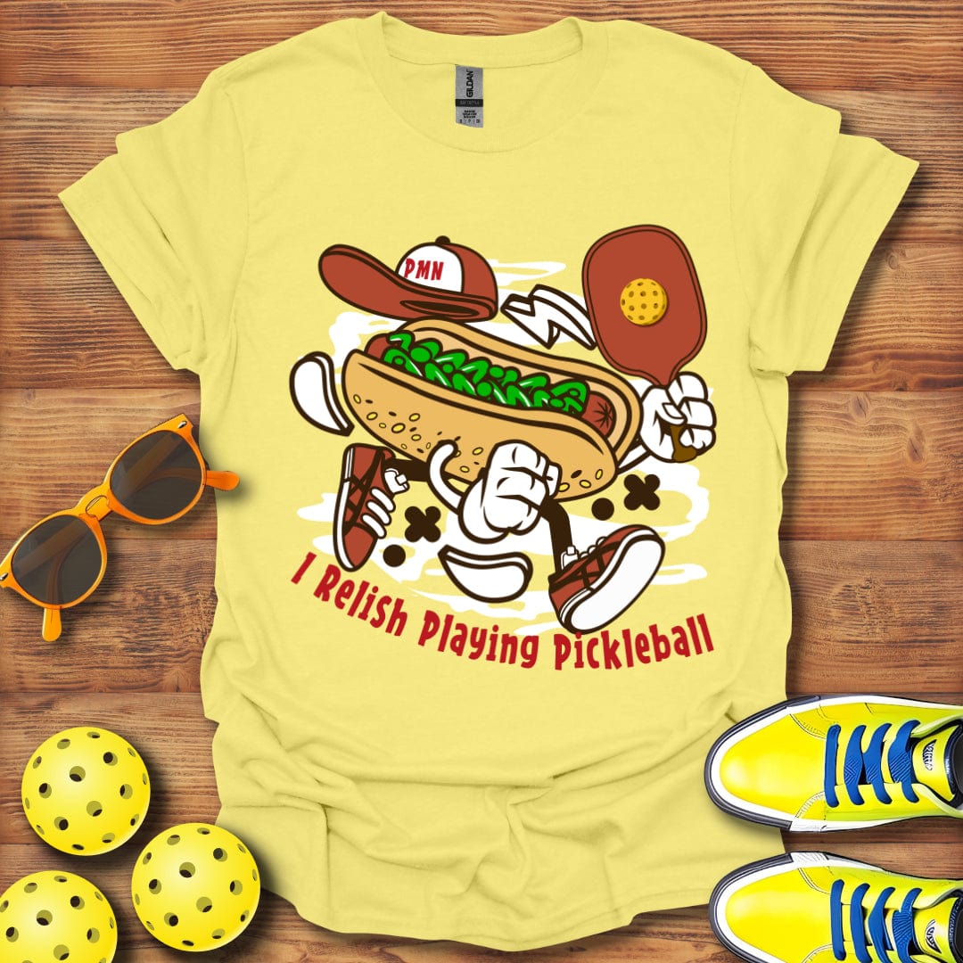 Relish Playing Pickleball T-Shirt