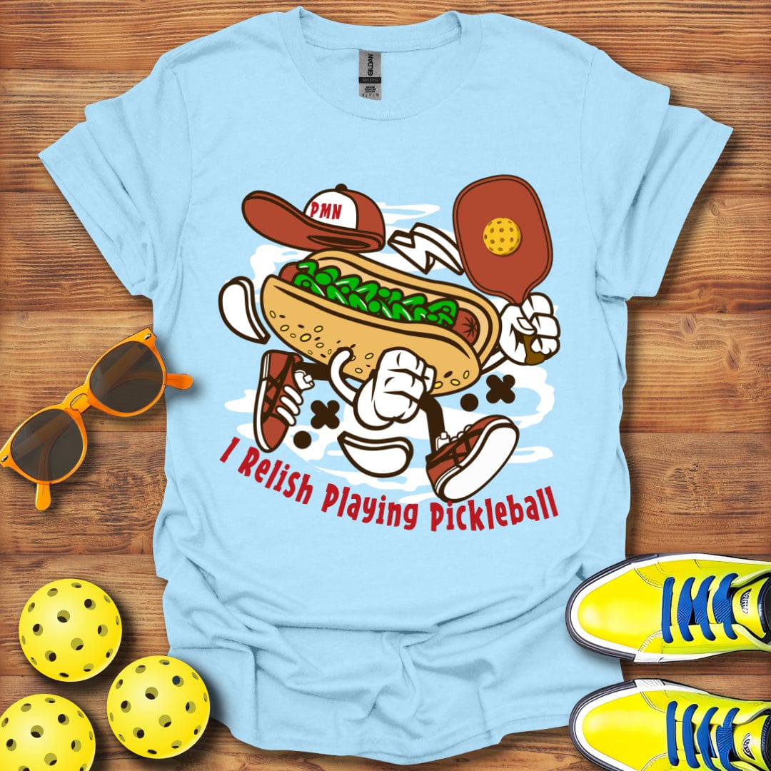 Relish Playing Pickleball T-Shirt
