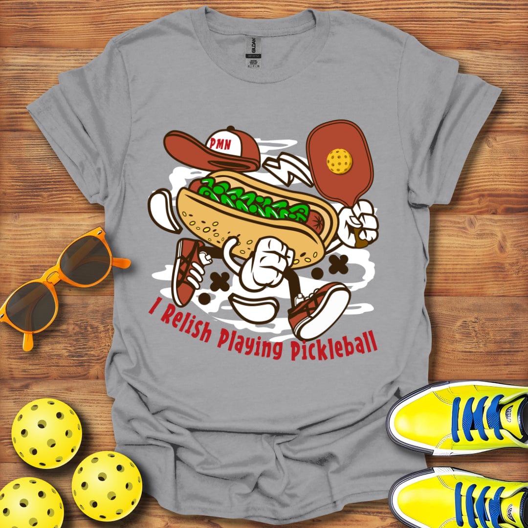 Relish Playing Pickleball T-Shirt