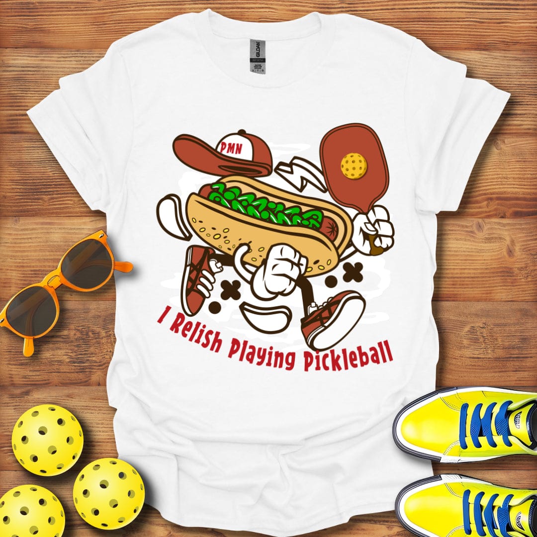 Relish Playing Pickleball T-Shirt