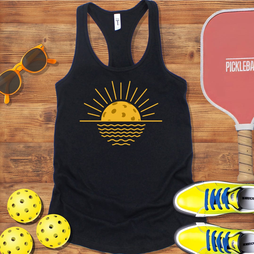 Pickleball Sunrise Racerback Tank for Women