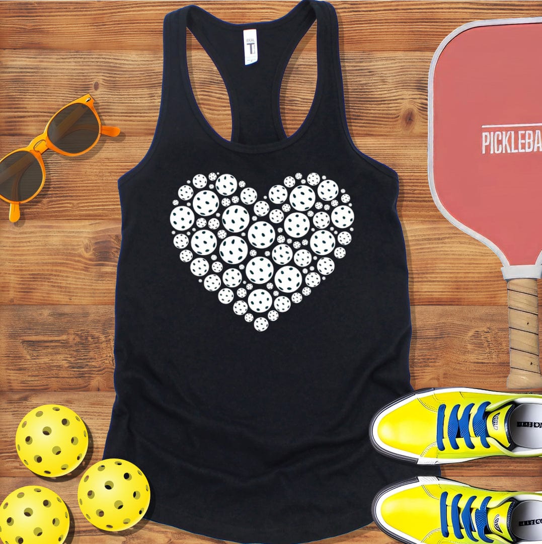 Heart of Pickleball Racerback Tank Top