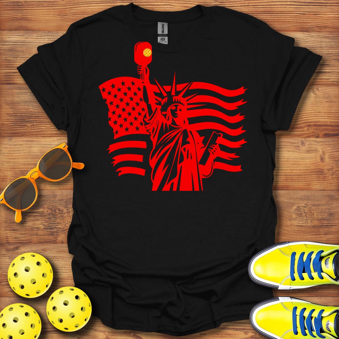 Lady Liberty Pickleball T-Shirt