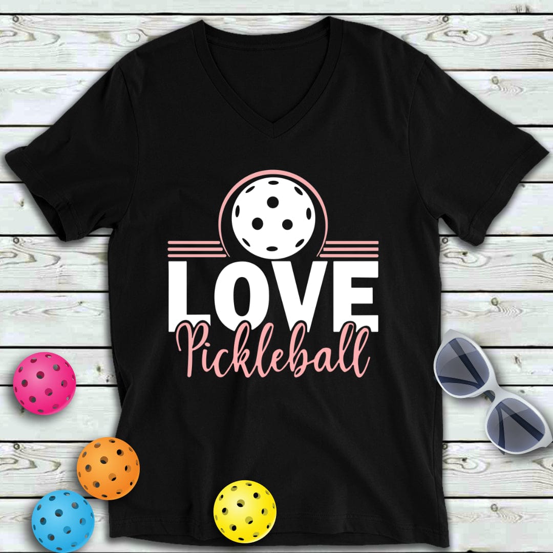 Love Pickleball V-Neck Tee