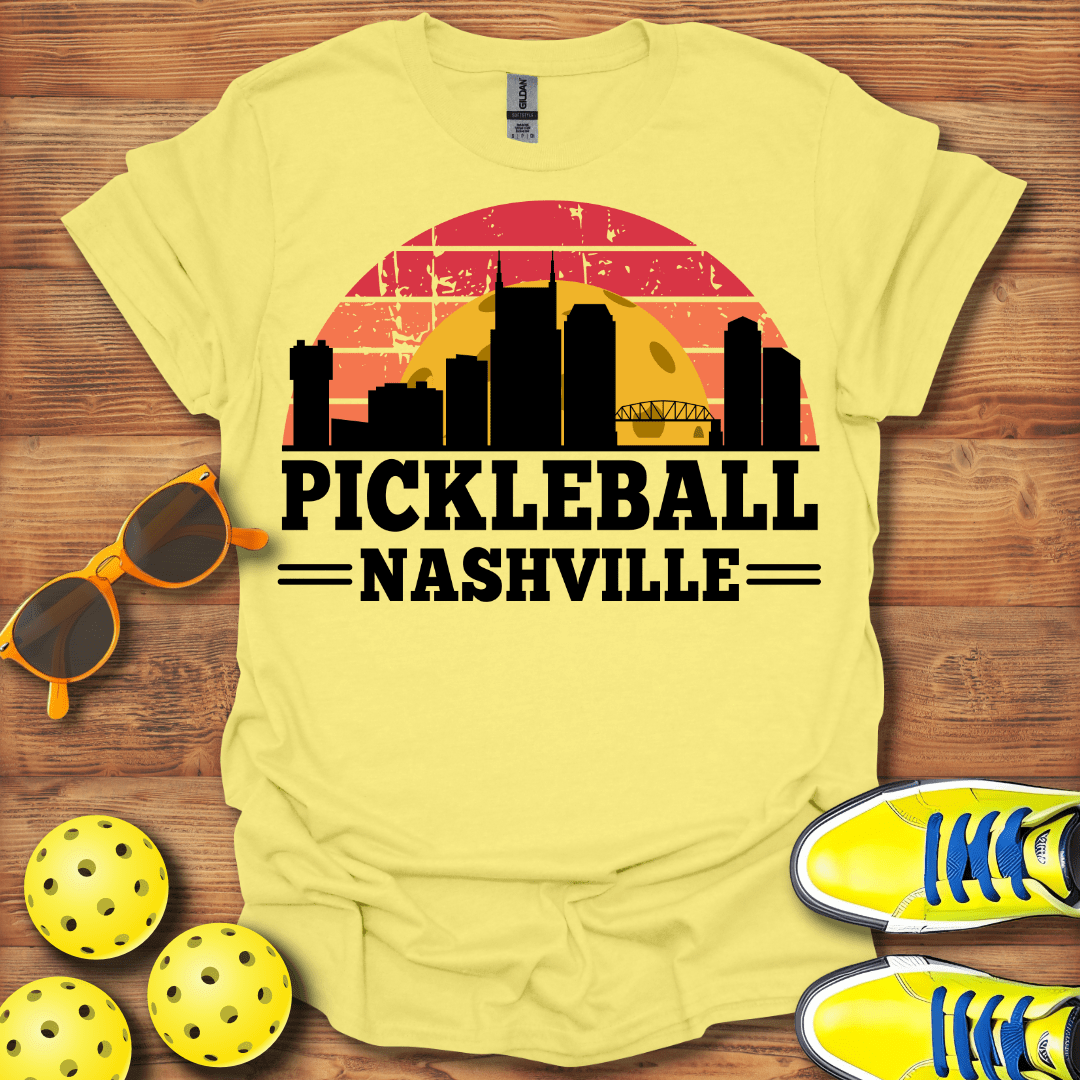 Pickleball Nashville Sunset T-Shirt