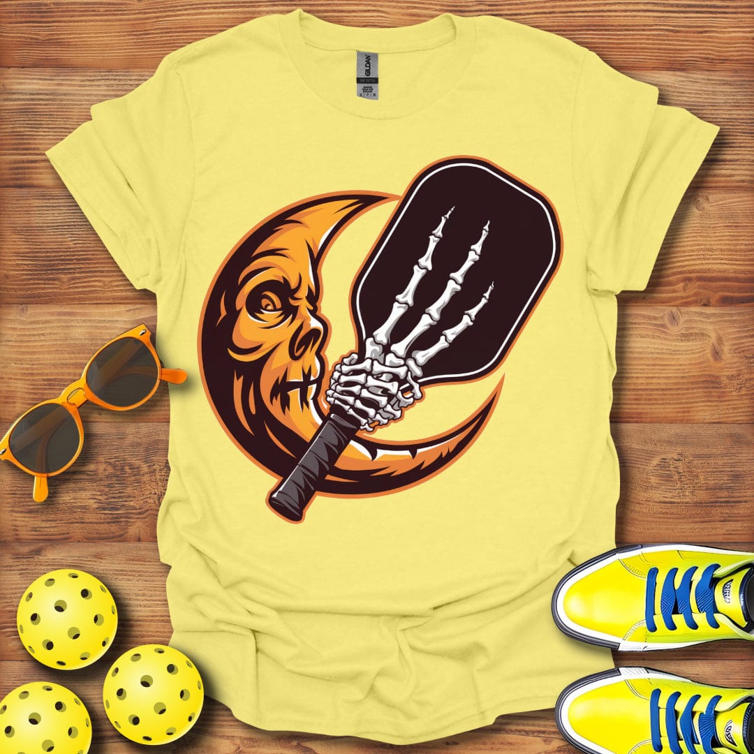 Pickleball Halloween Moon T-Shirt