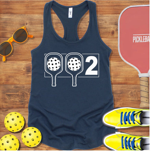 002 Pickleball Racerback Tank Top