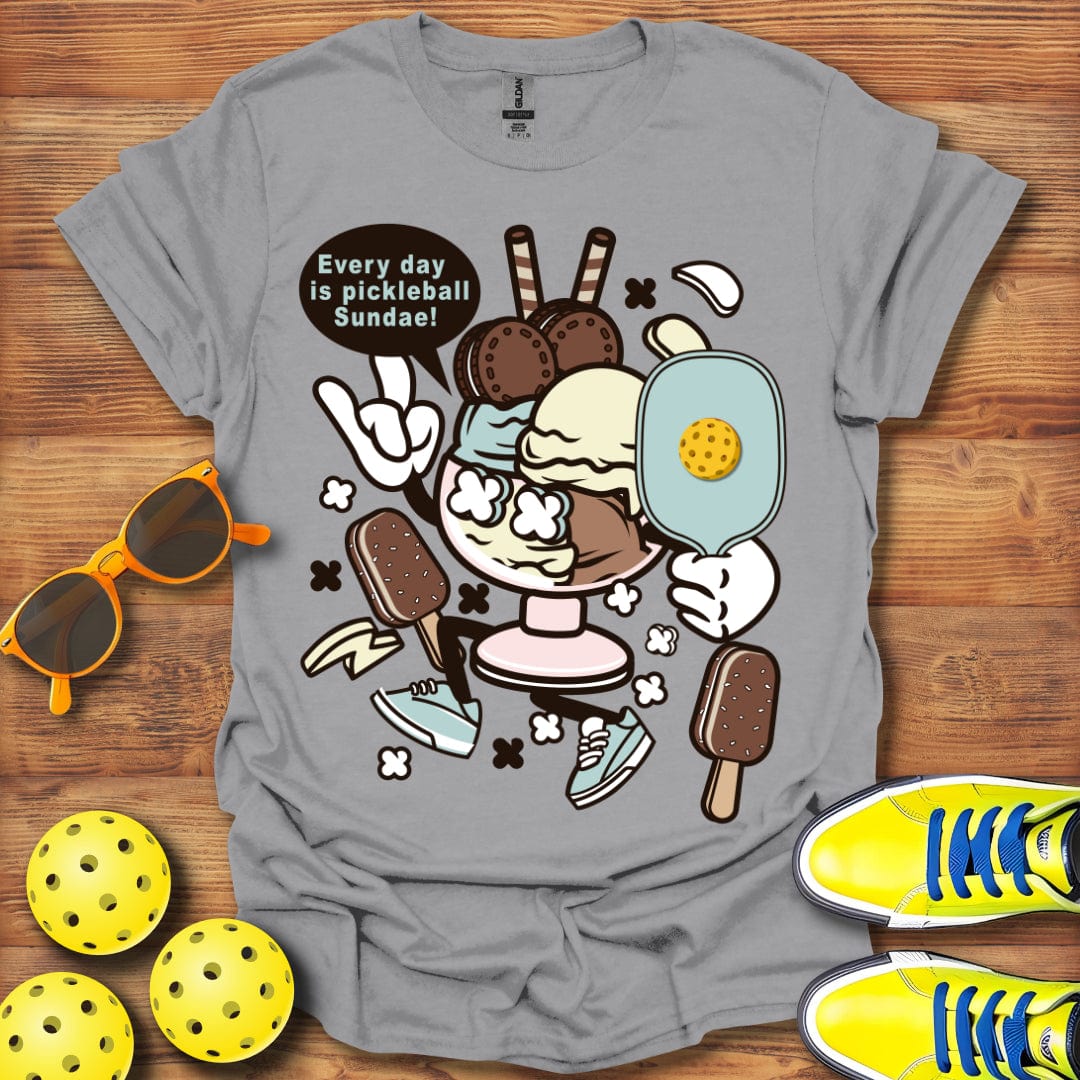 Pickleball Sundae Distressed T-Shirt