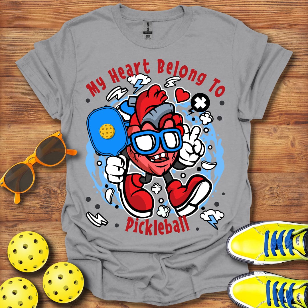 Heart Belongs To Pickleball T-Shirt