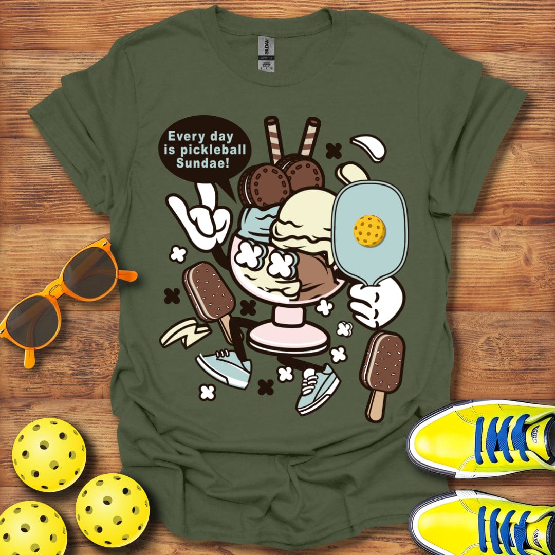 Pickleball Sundae Distressed T-Shirt